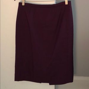WHBM Burgundy Pencil Skirt Perfect Form